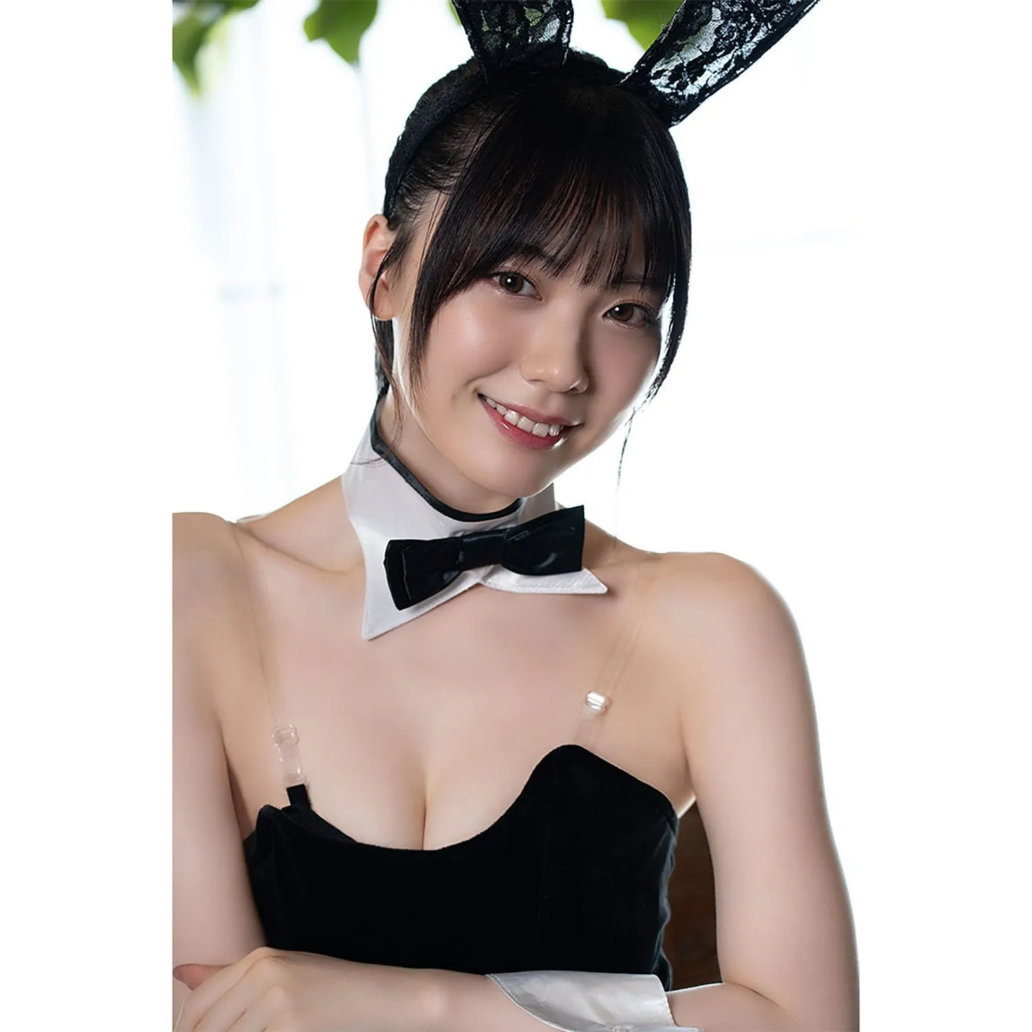 AandT - Fluffy and Cute Sexy Bunny Girl Costume (Black)