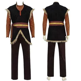 ACcosplay Frozen Kristoff Cosplay Costumes Mens Halloween Outfit