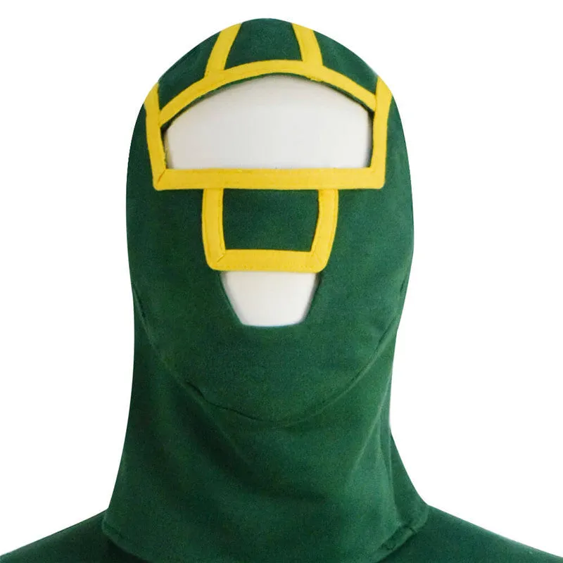 ACcosplay Kick Ass Costume Dave Lizewski Green Jumpsuit Men Cosplay Outfit