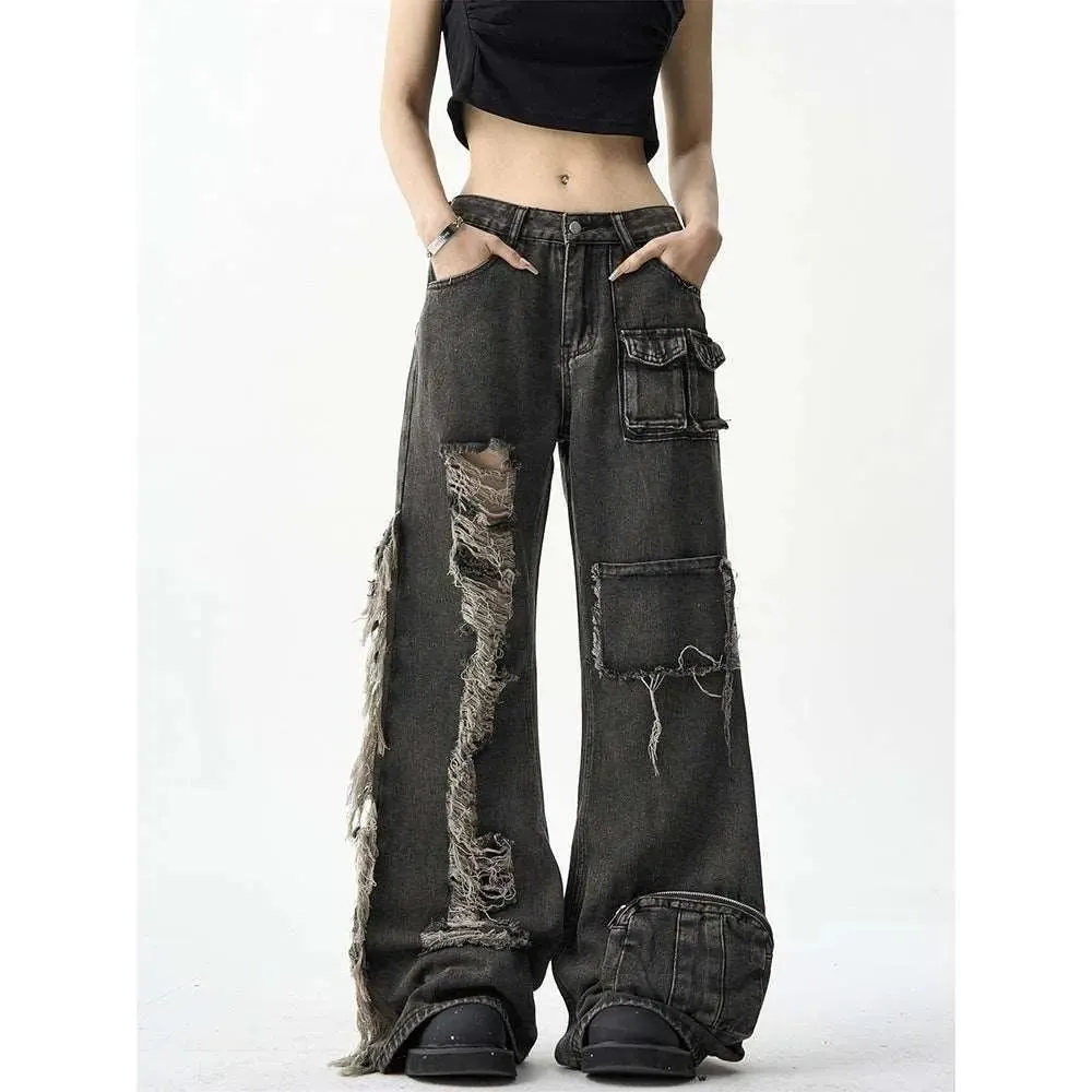 American Ripped Cargo Jeans