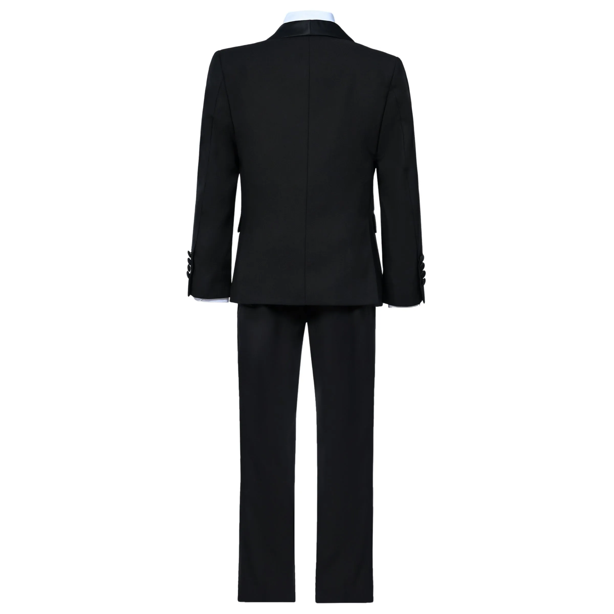 Black Shawl Lapel Wool Suit