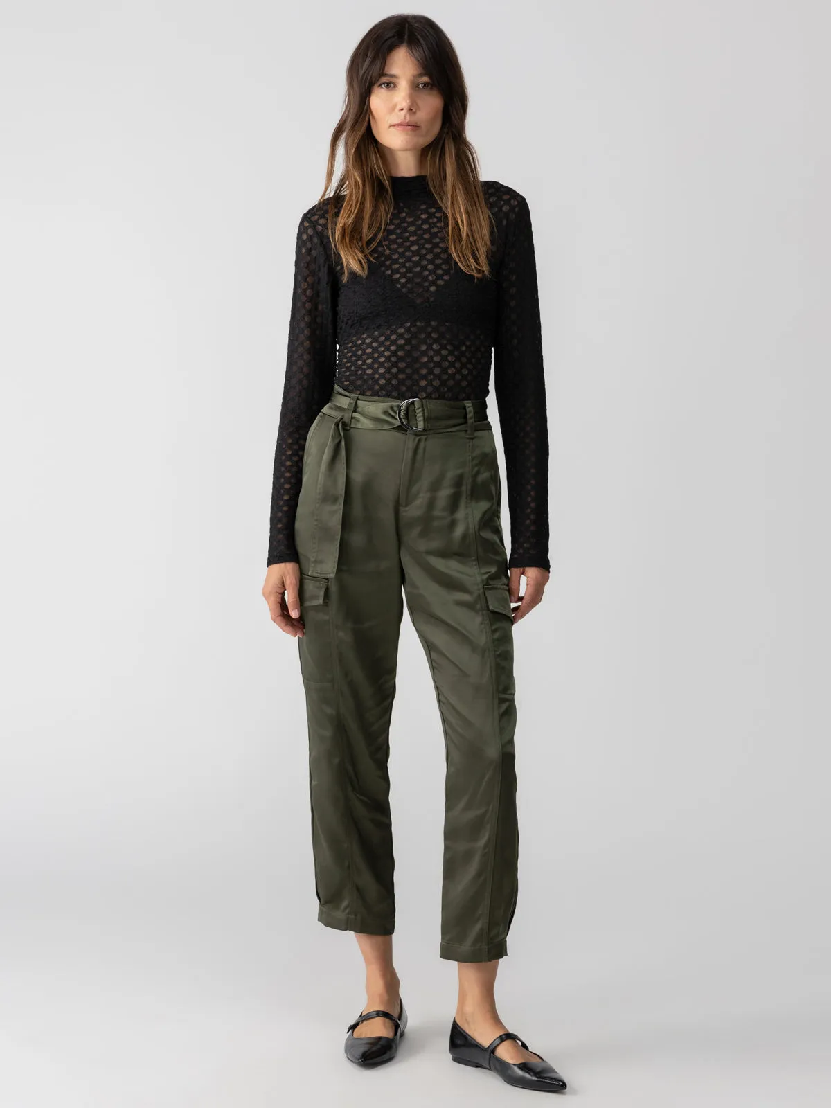 Classy Cargo Standard Rise Trouser Dark Olive