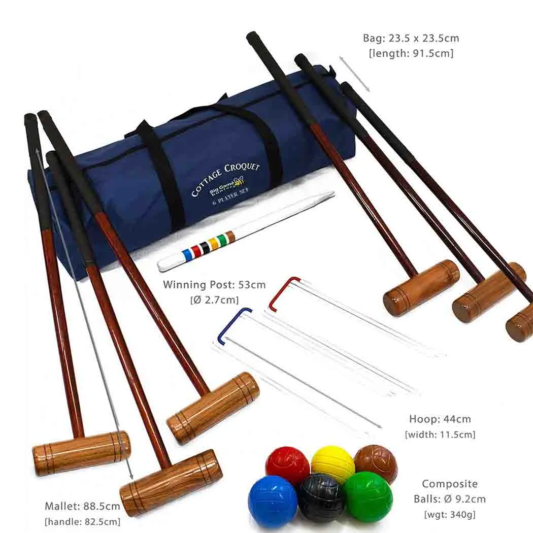 Cottage Garden Croquet Set for 6 Players