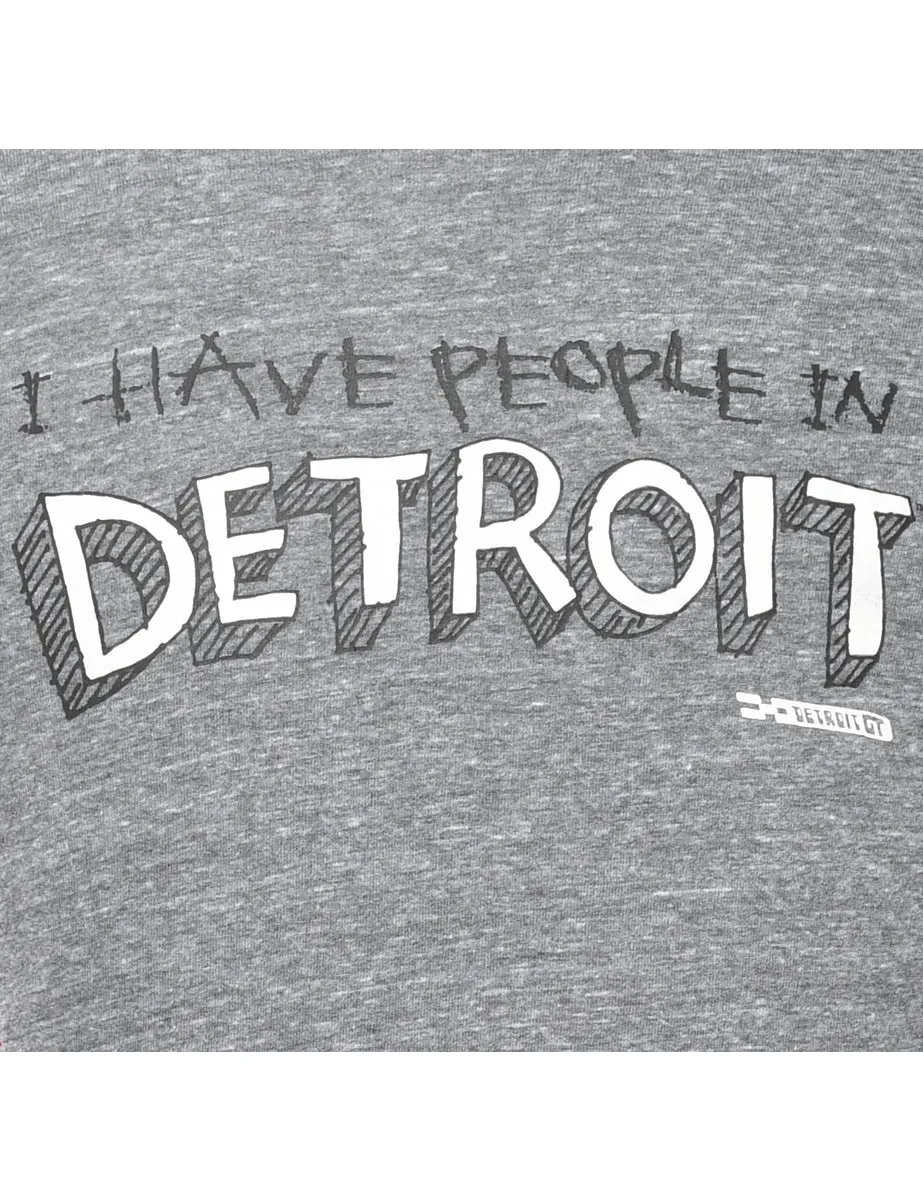 Detroit Printed T-shirt - S