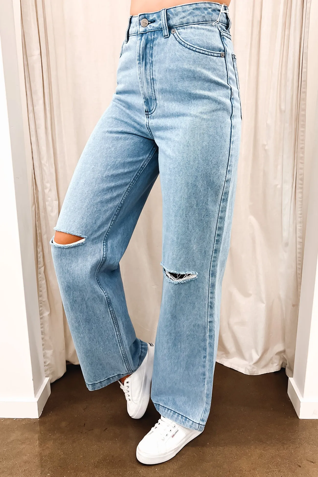 Elsa Ripped Denim Jean Blue