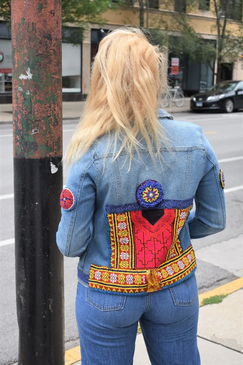 Embellished Denim Jacket- The Eboni