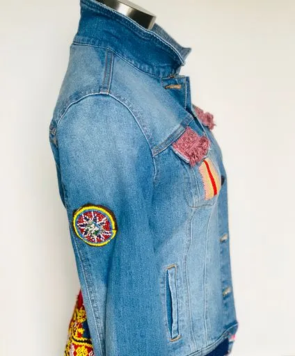 Embellished Denim Jacket- The Eboni