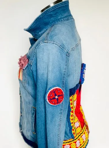 Embellished Denim Jacket- The Eboni