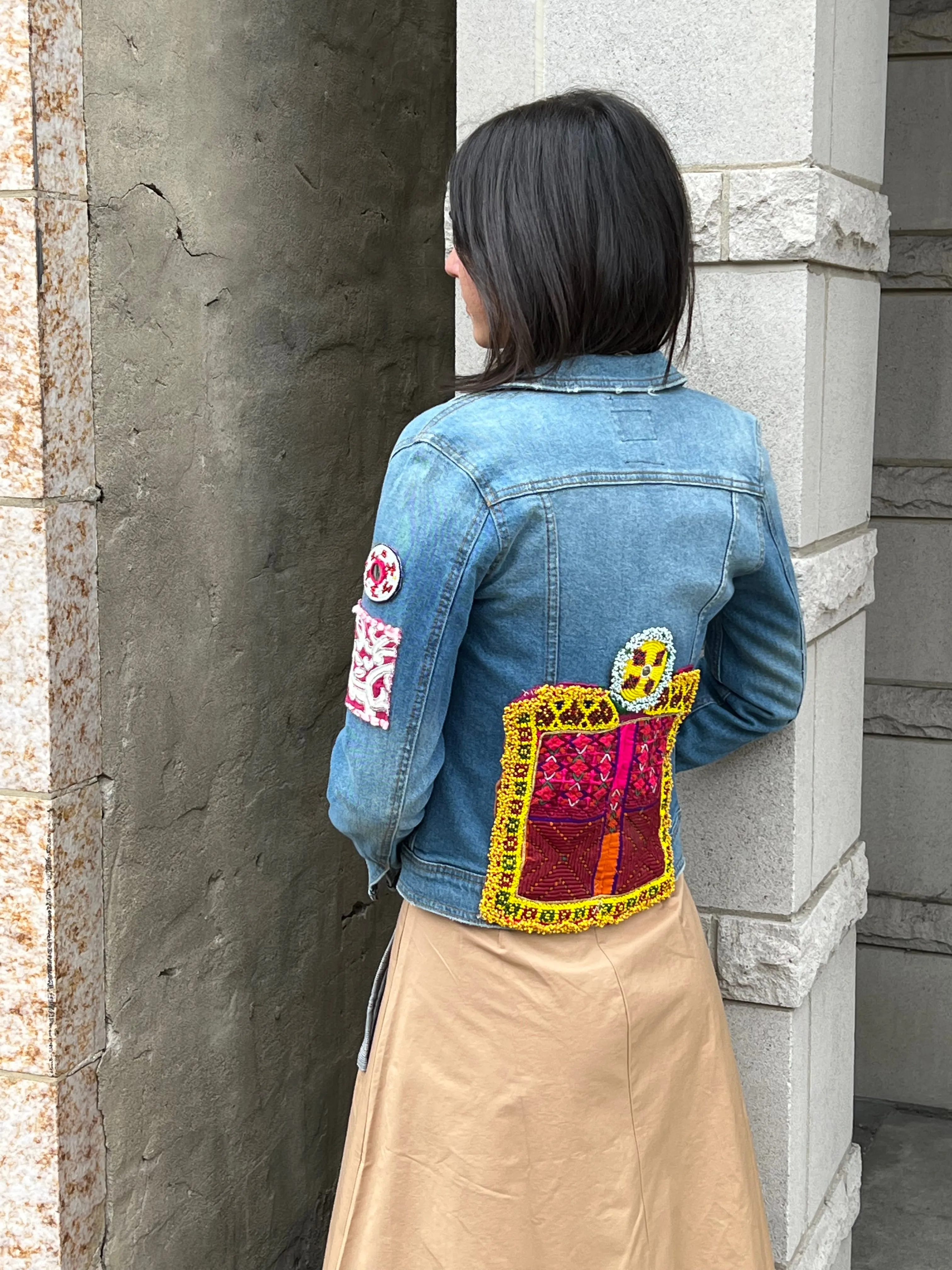 Embellished Denim Jacket- The Yalda