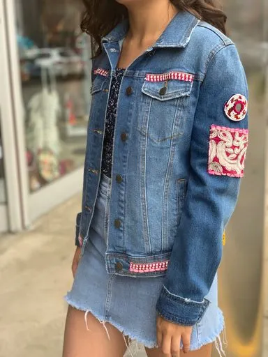 Embellished Denim Jacket- The Yalda