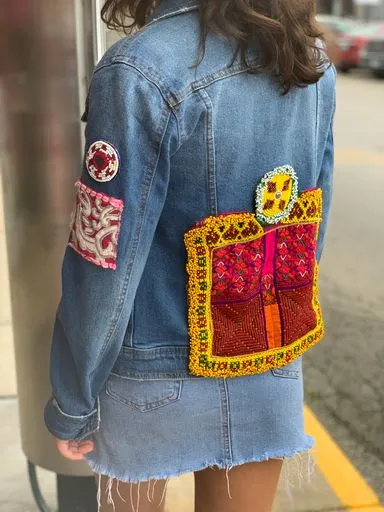 Embellished Denim Jacket- The Yalda