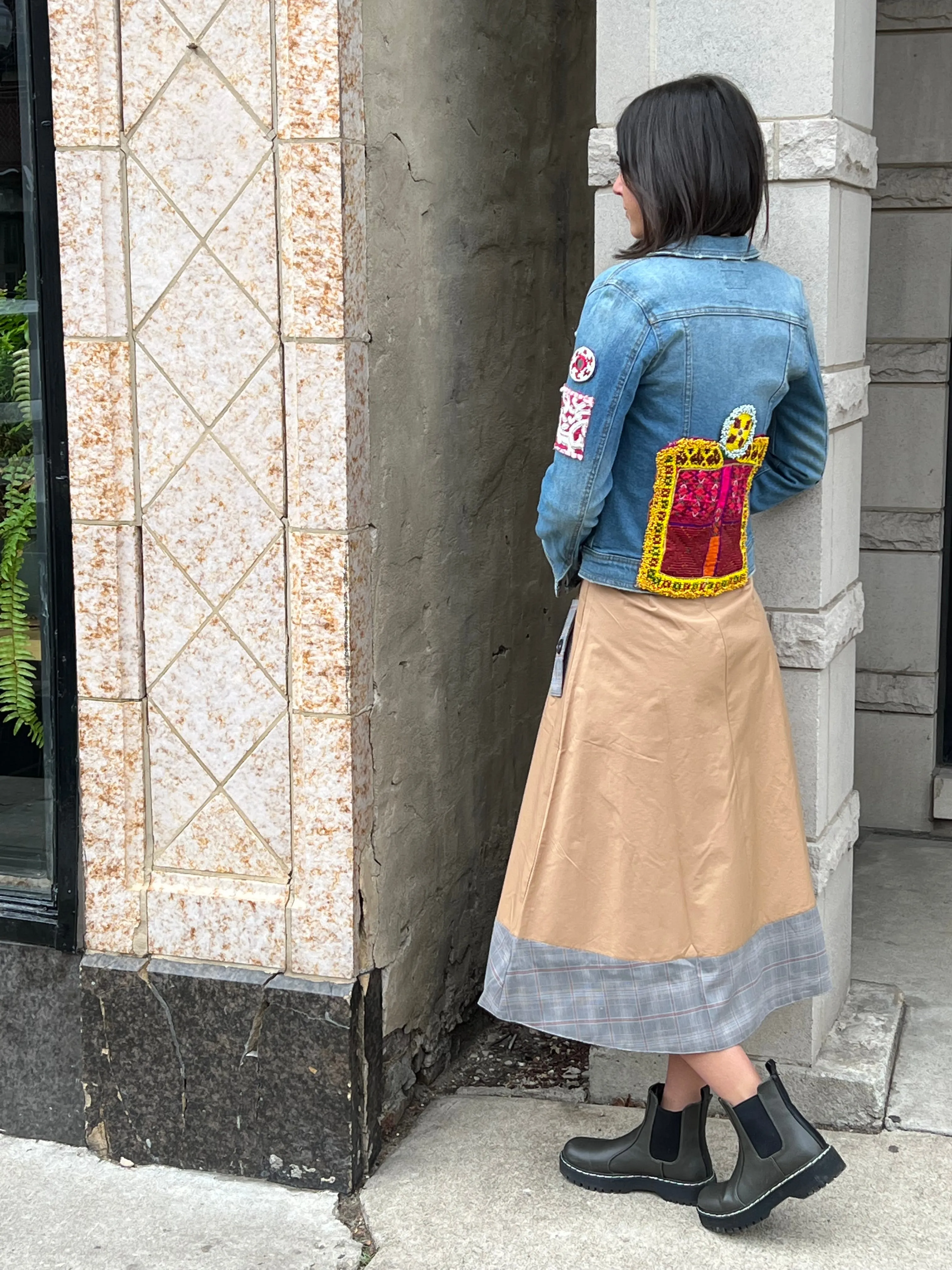 Embellished Denim Jacket- The Yalda