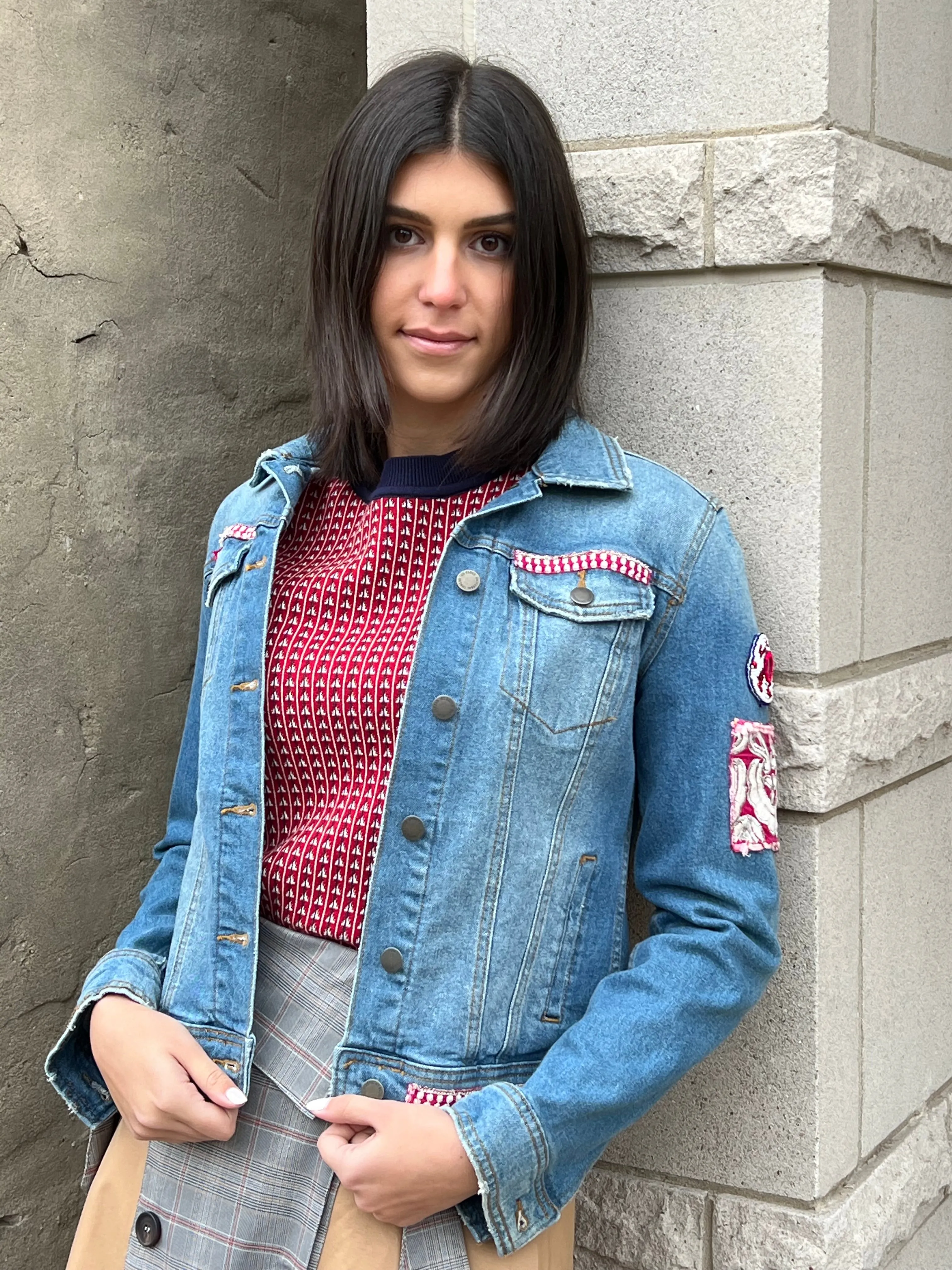 Embellished Denim Jacket- The Yalda