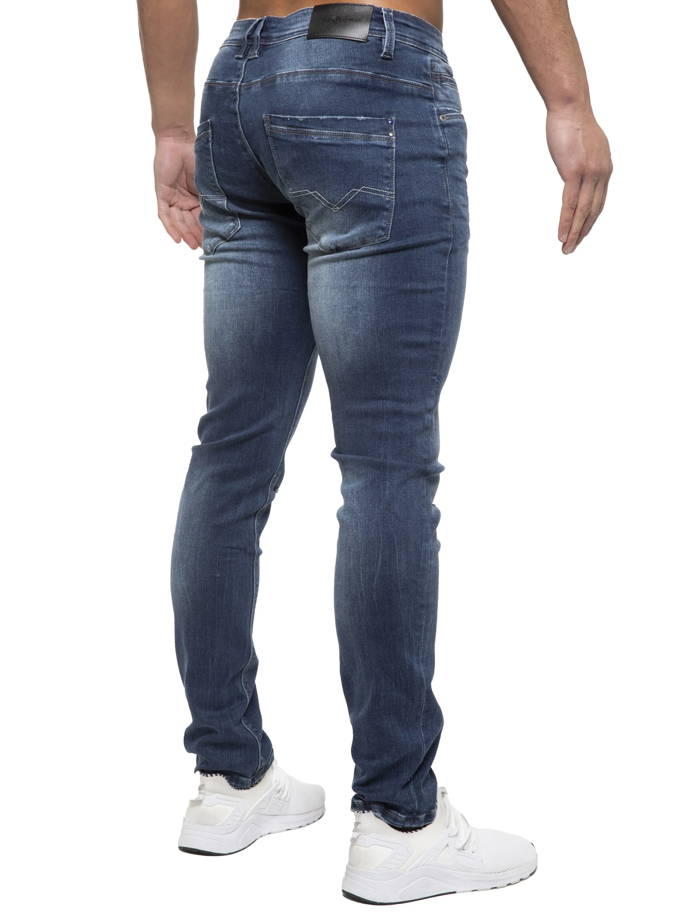 ETO | Mens Designer Hyperstretch Skinny Fit Distressed Jeans