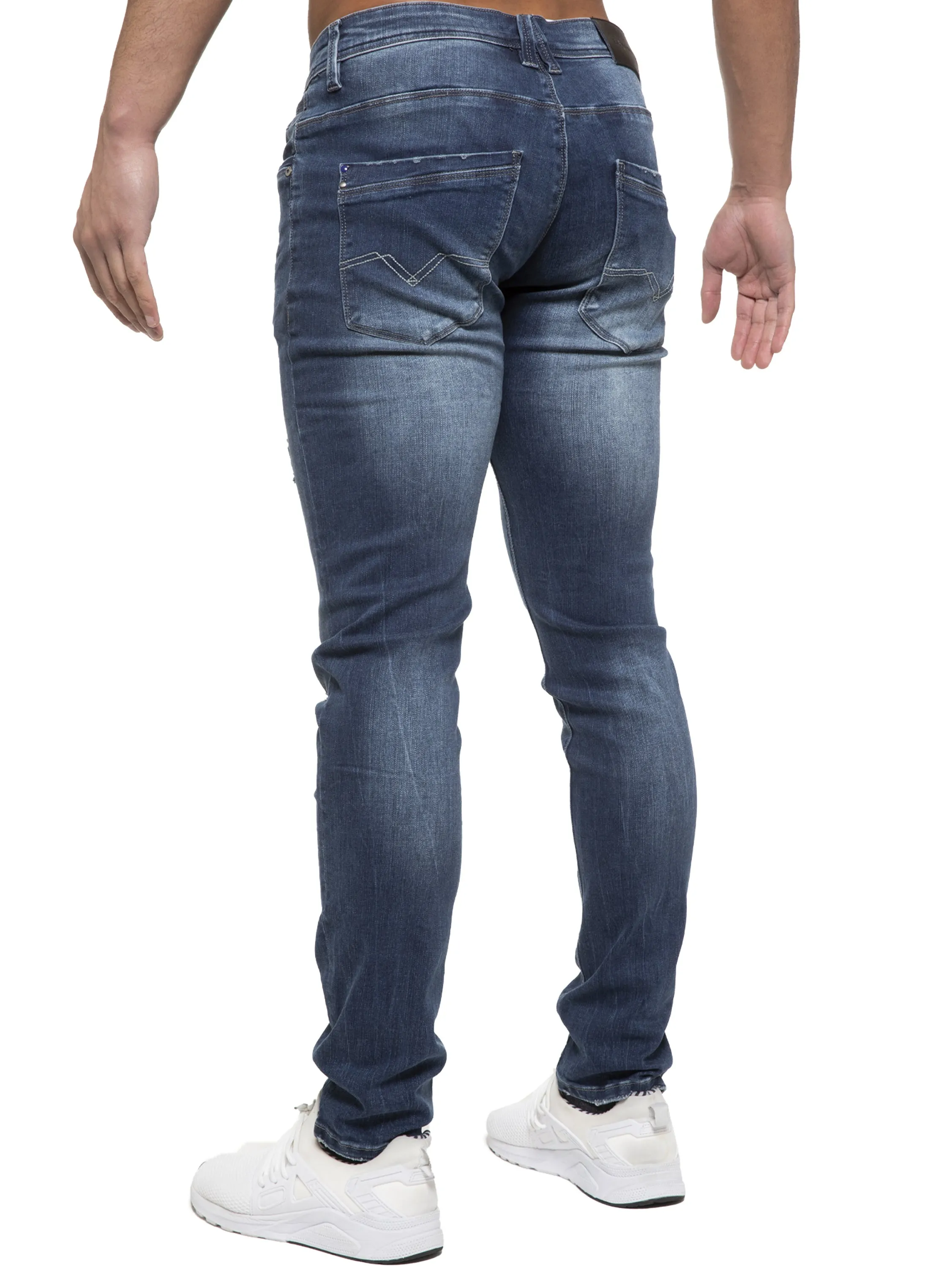 ETO | Mens Designer Hyperstretch Skinny Fit Distressed Jeans