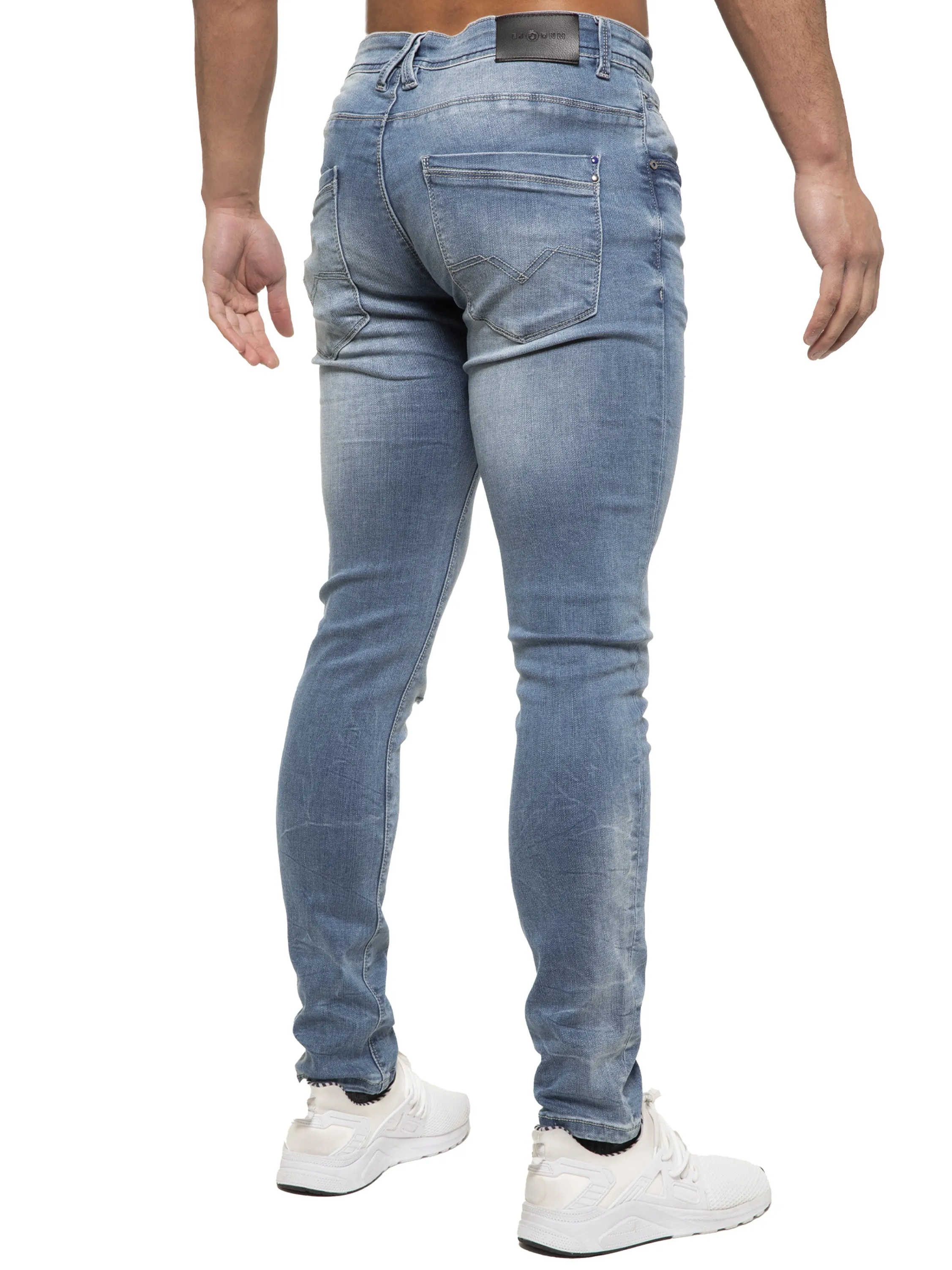 ETO | Mens Designer Hyperstretch Skinny Fit Distressed Jeans