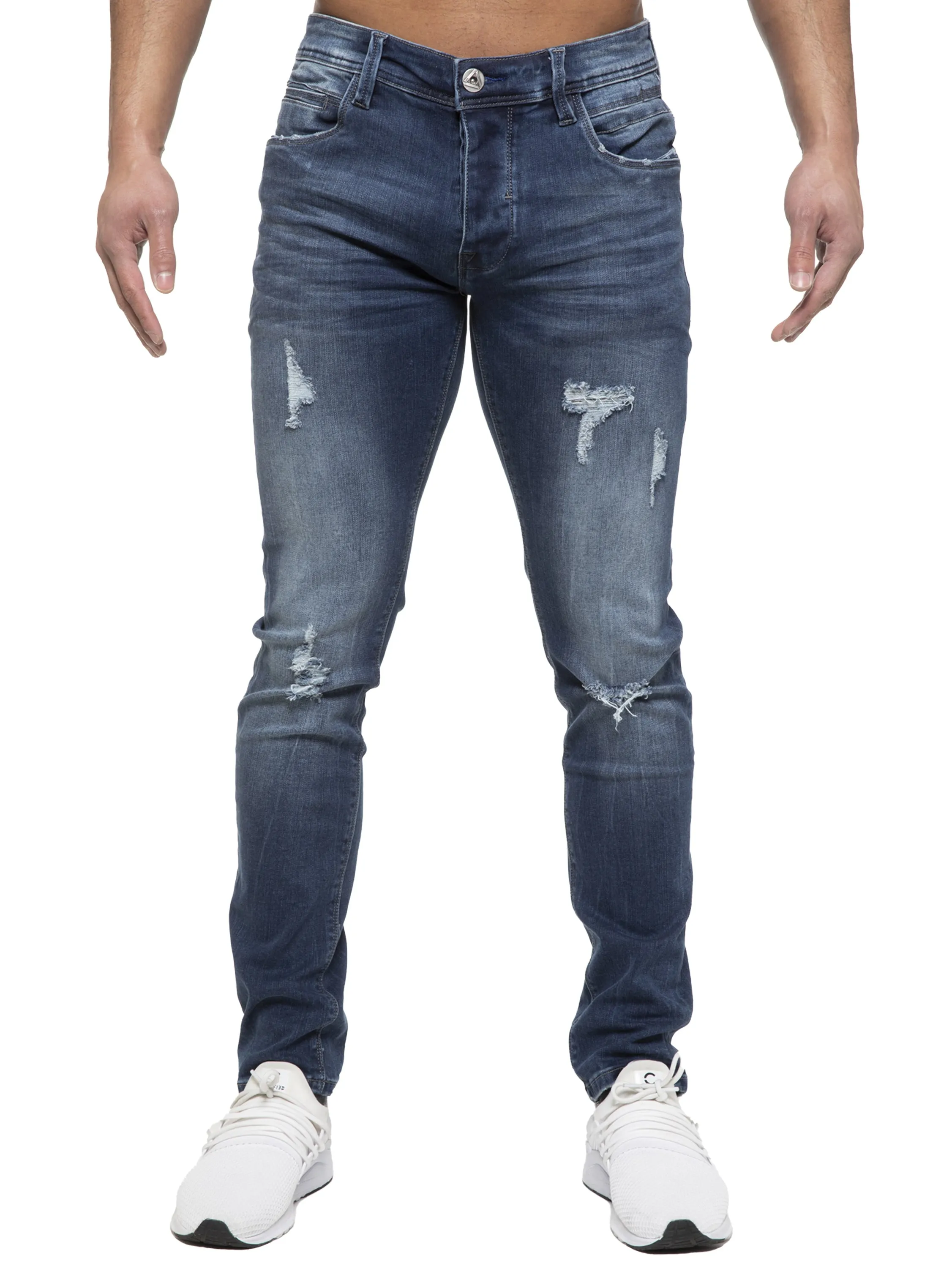 ETO | Mens Designer Hyperstretch Skinny Fit Distressed Jeans