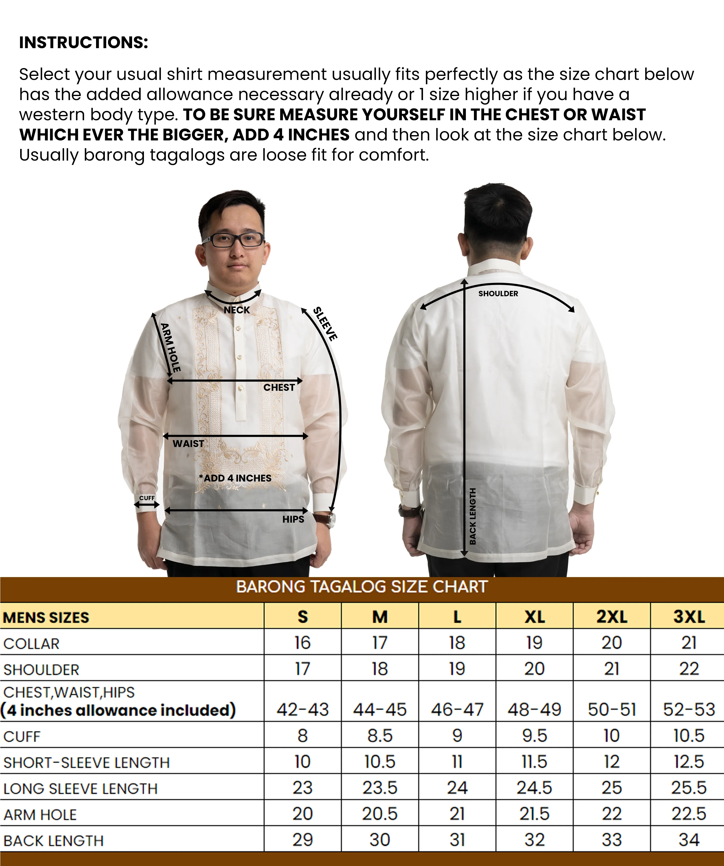 Father & Son  Jusi Classic Barong Tagalog Bestseller Set- F3