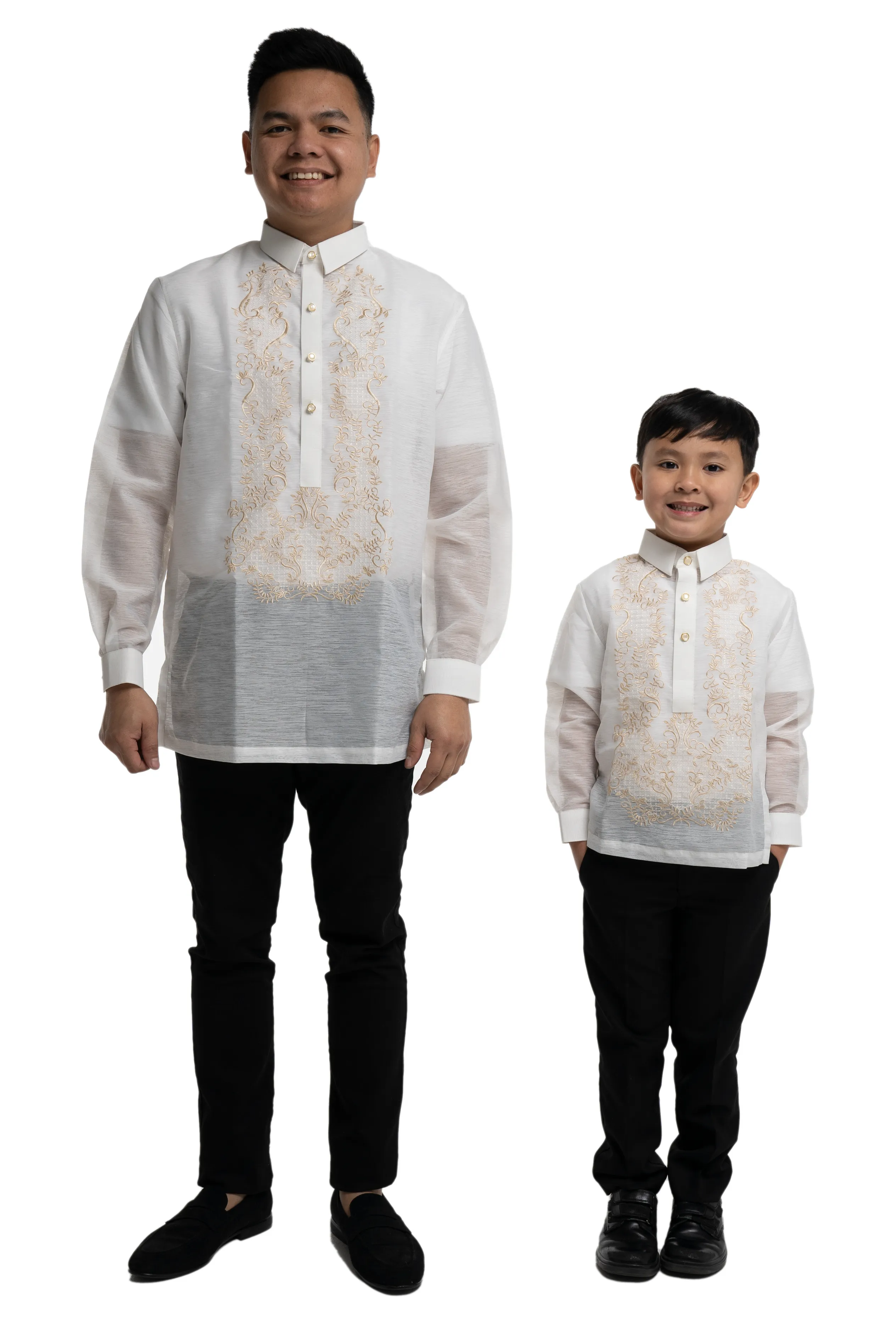 Father & Son  Jusi Classic Barong Tagalog Bestseller Set- F3