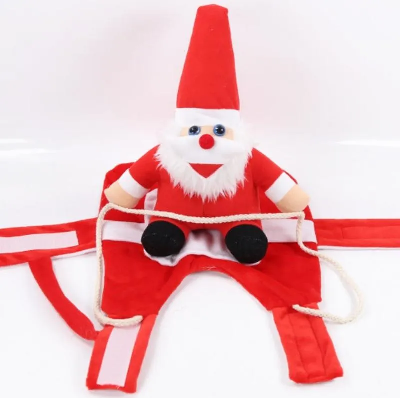 Festive Dog & Cat Christmas Outfit - Santa Claus Winter Costume