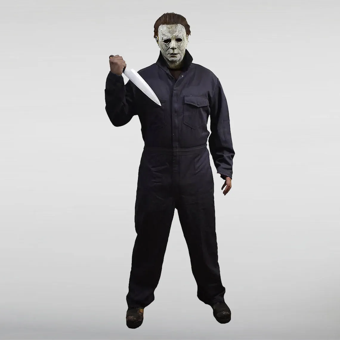 Halloween Adult Gray Michael Myers Jumpsuit Costume