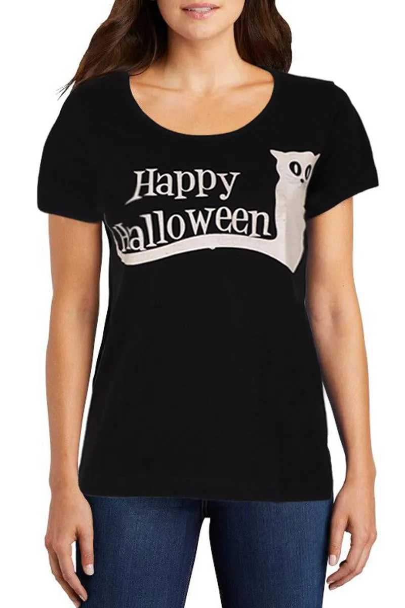 Happy Halloween T-Shirt Glow In The Dark - S