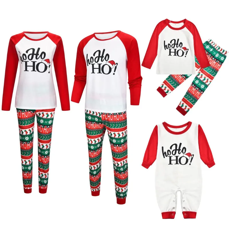 HoHo Family Christmas Pajamas Set