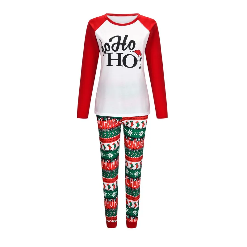 HoHo Family Christmas Pajamas Set