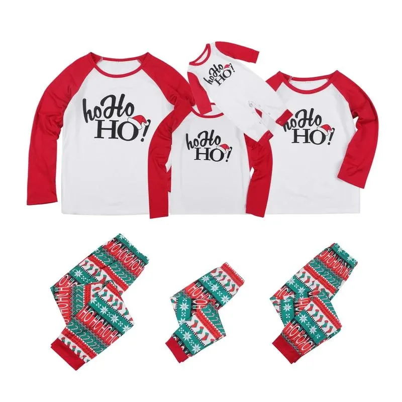 HoHo Family Christmas Pajamas Set