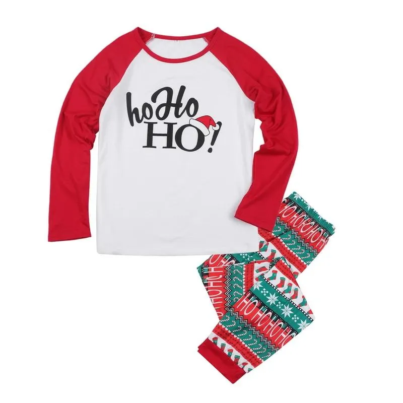 HoHo Family Christmas Pajamas Set