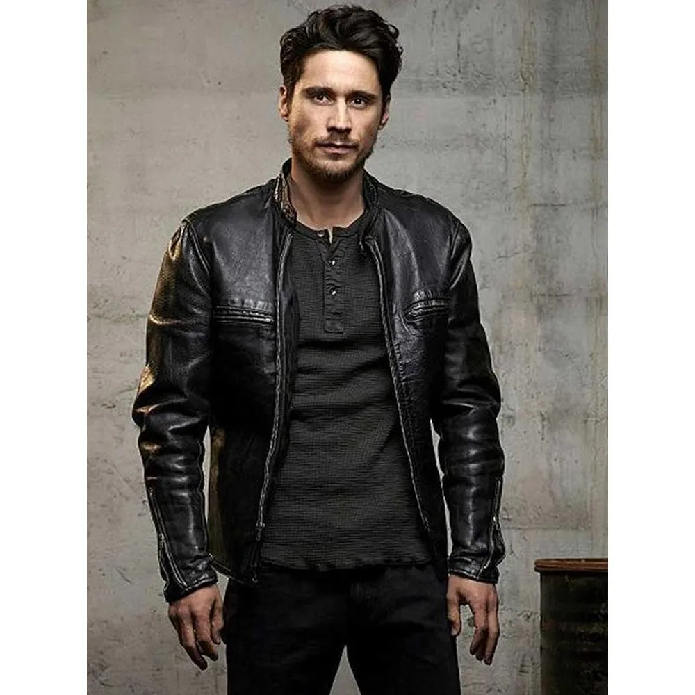 James Valdez Black Leather Jacket