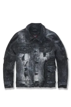 Kids Ambition Denim Trucker Jacket (Industrial Black)