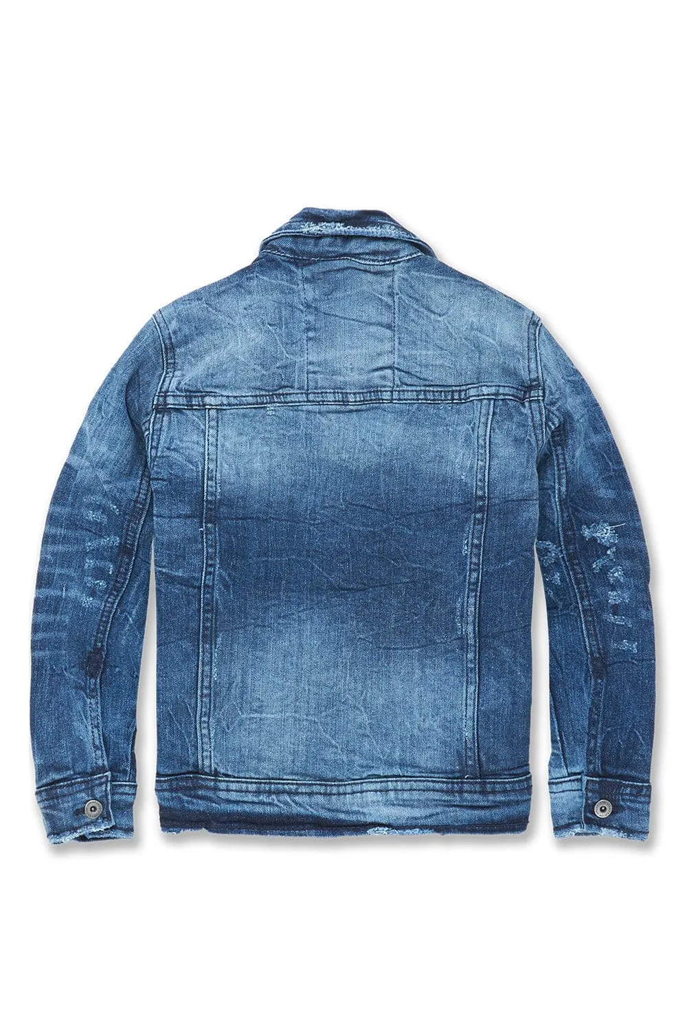 Kids Bayside Denim Trucker Jacket (Deep Blue)