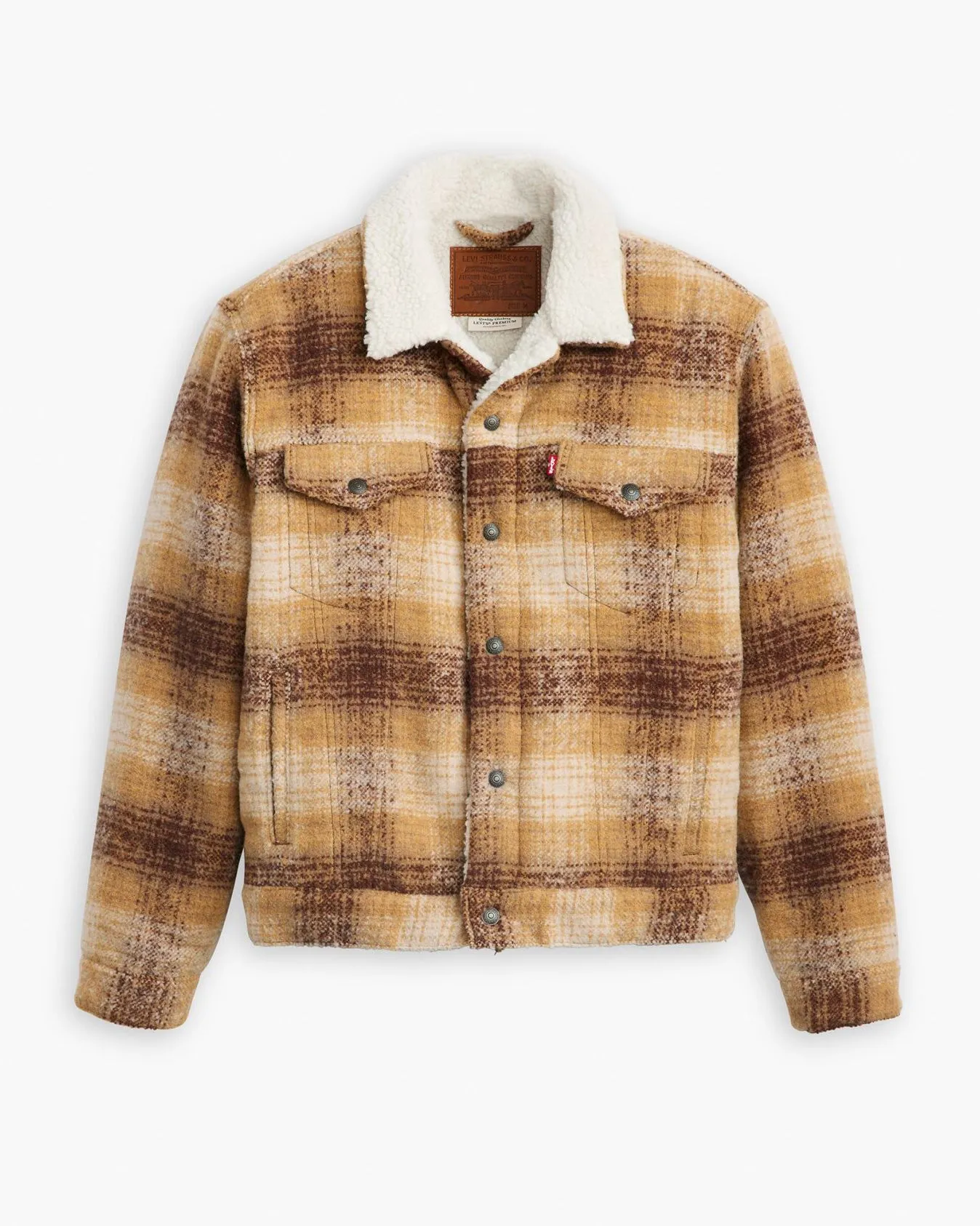 Levi's® Type III Sherpa Jacket - Westin Plaid / Curry