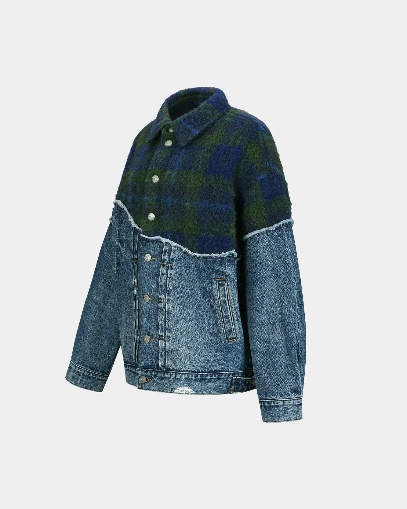 LEVIS X ADSB SPLICED TRUCKER awa670u(INDIGO/GREEN)