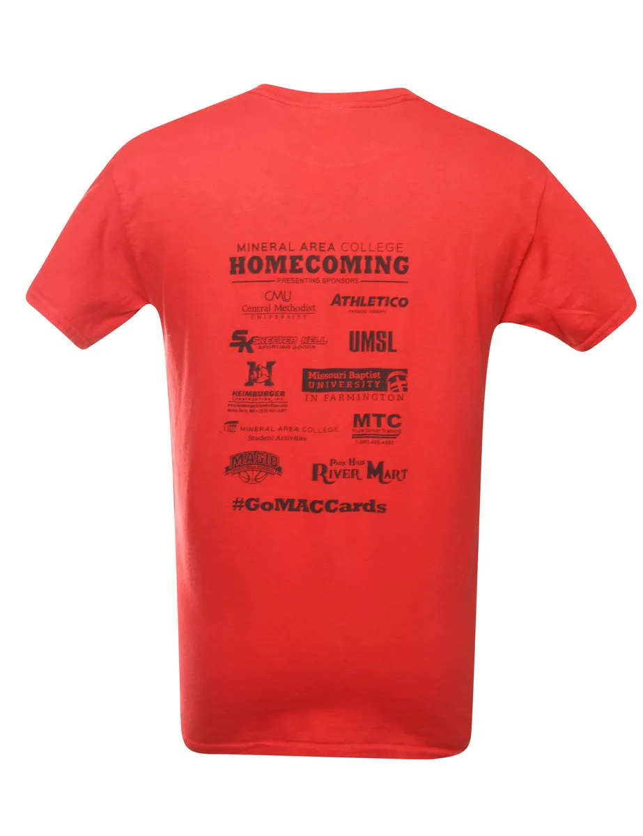 Mac Homecoming Cards Printed T-shirt - M