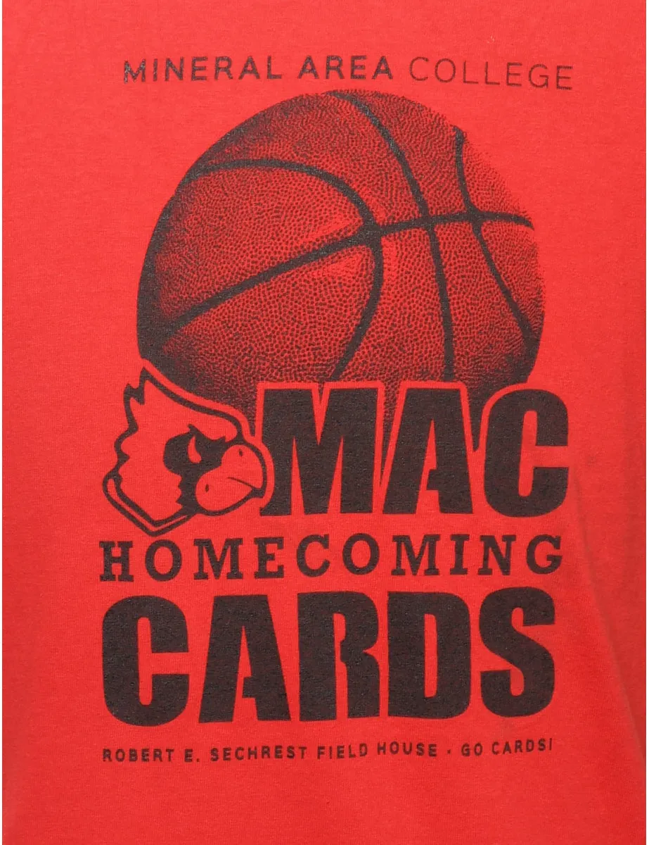 Mac Homecoming Cards Printed T-shirt - M