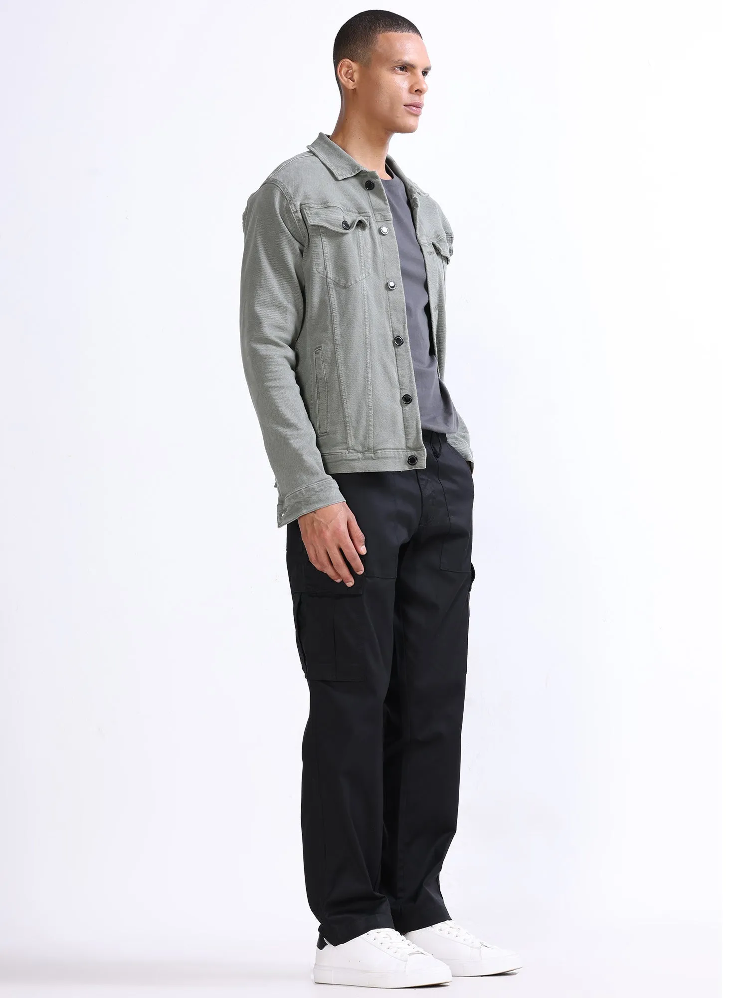 Mason Black Relaxed Cargo