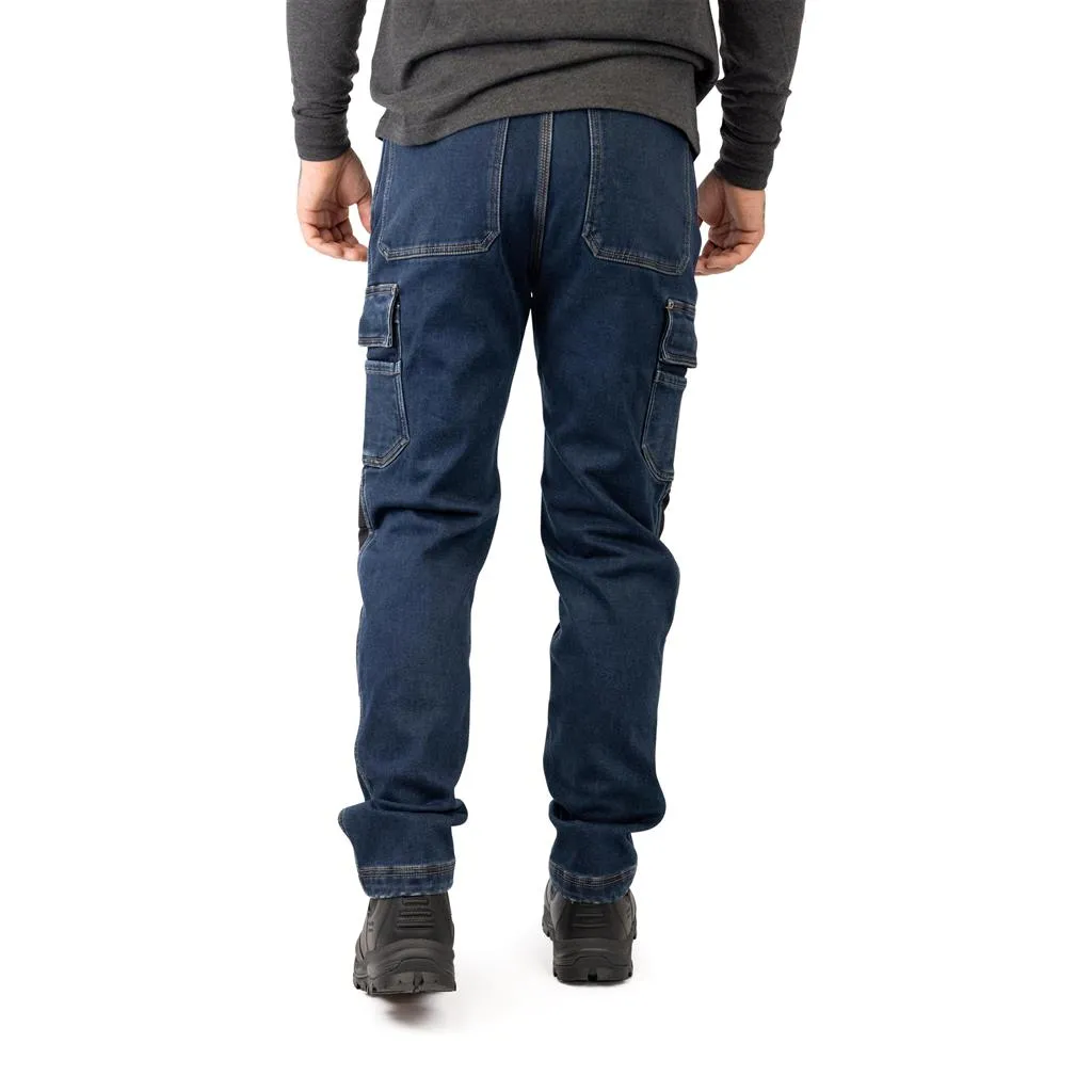 Maverick Thermal Fleece Lined Denim Pants - Black/Indigo