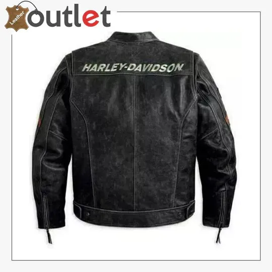 Mens Black Motorcycle Leather Jacket