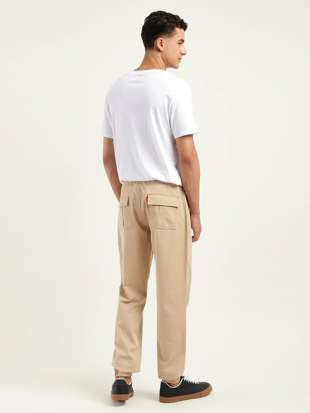 Men's Relaxed Fit Khaki Jogger Cargos