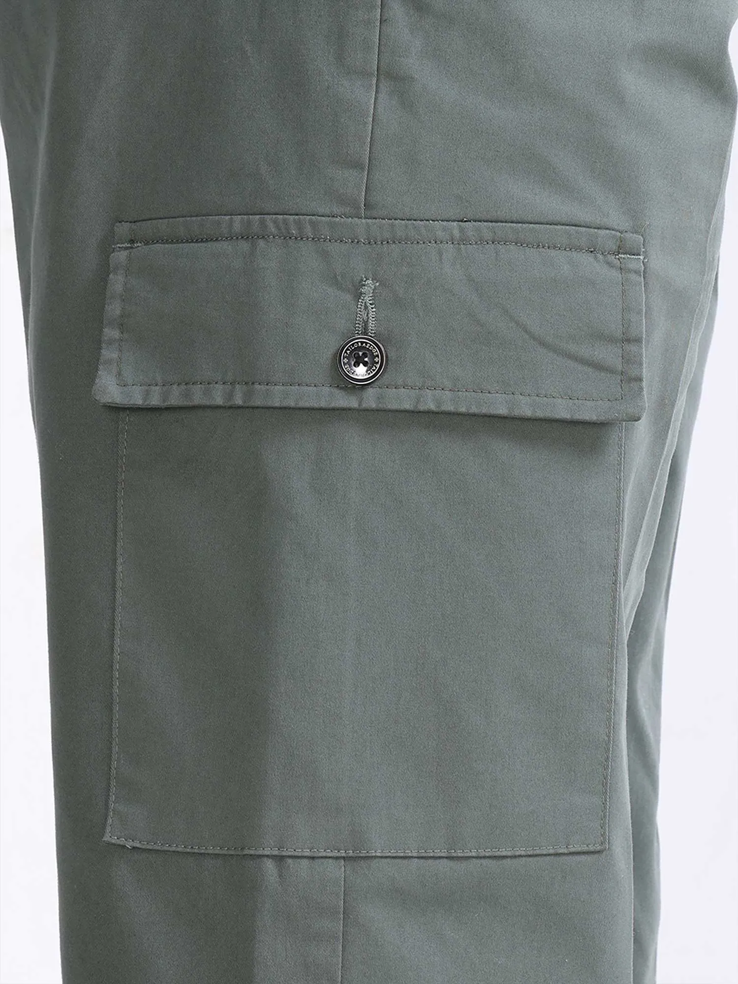 Milano Double Pleated Olive Relaxed Cargo