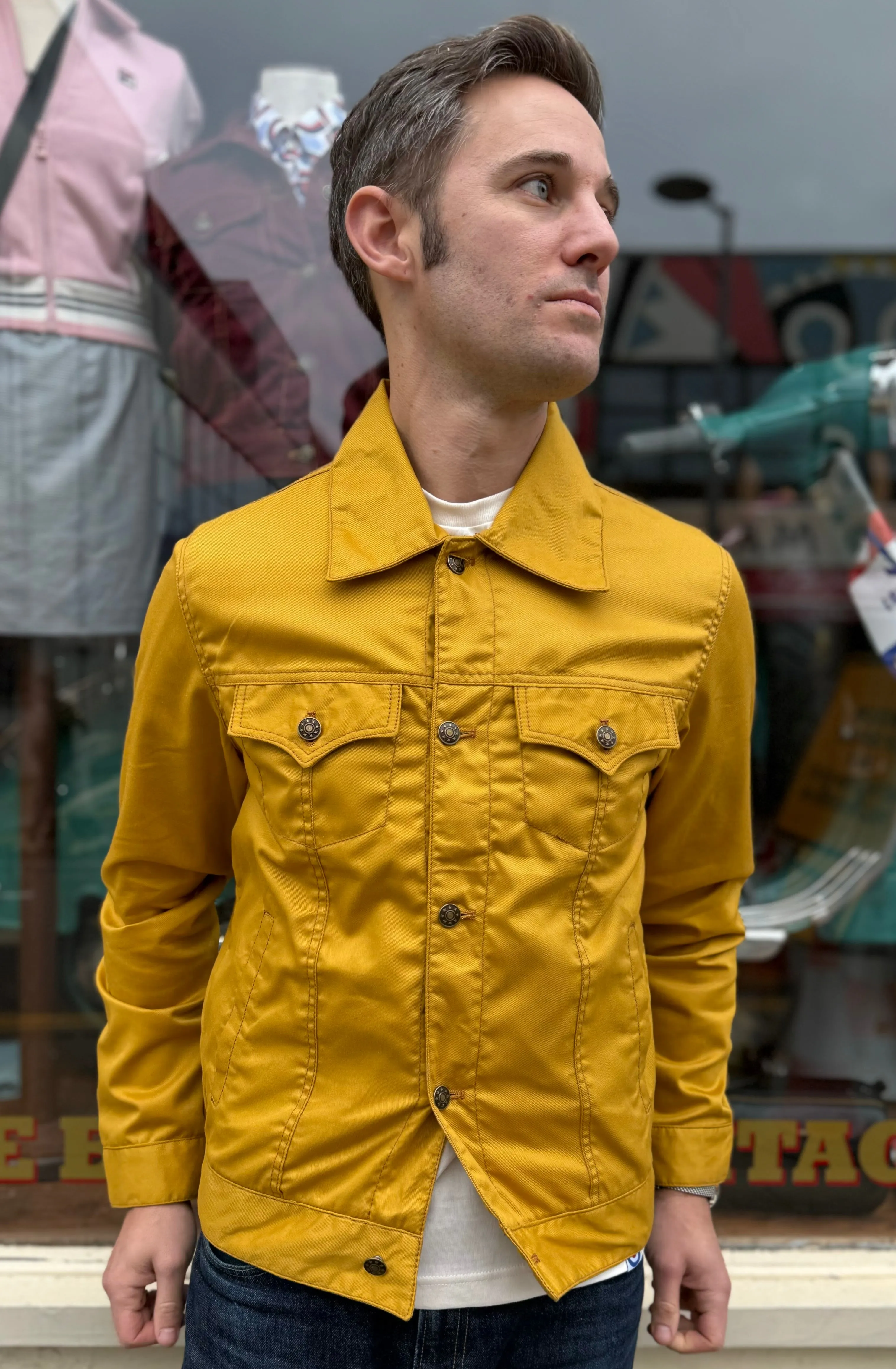 Modfather Clothing - Men’s Mustard - Trucker Jacket