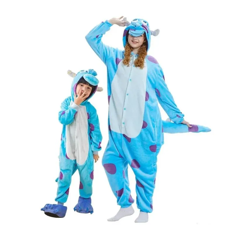 Monster Onesie With Matching Plush Slippers