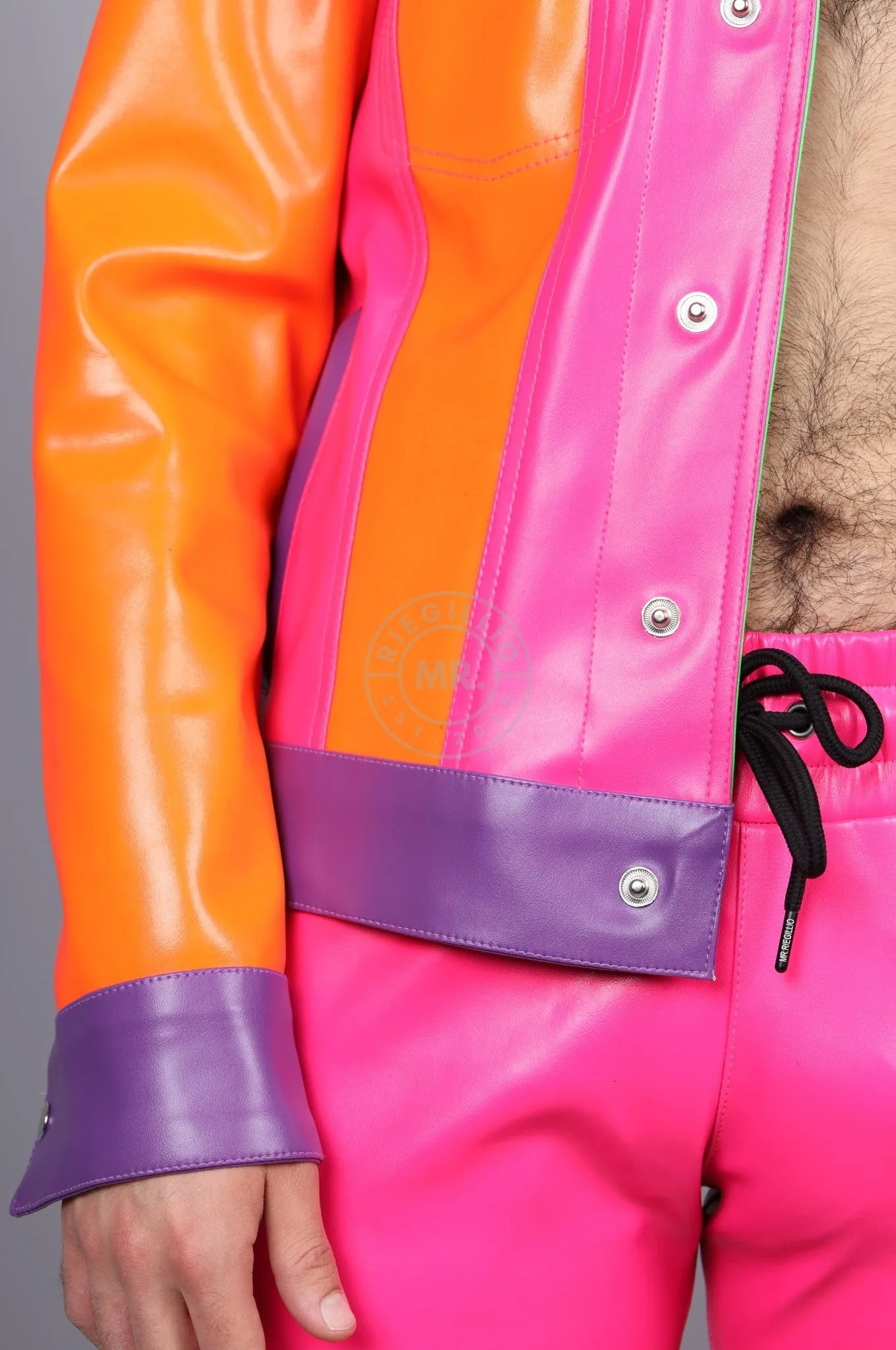 MR. Neon Colored Trucker Jacket