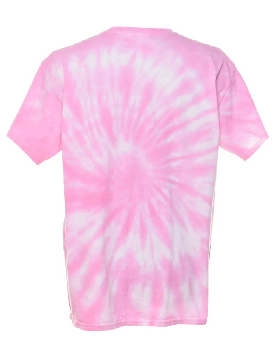 Pink Tie Dye T-shirt - L