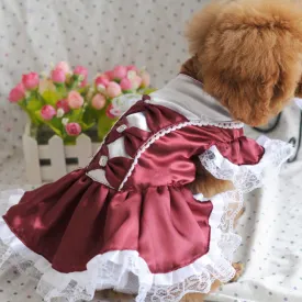 Princess Like Wedding Tulle Skirt Outfit Puppy Dress