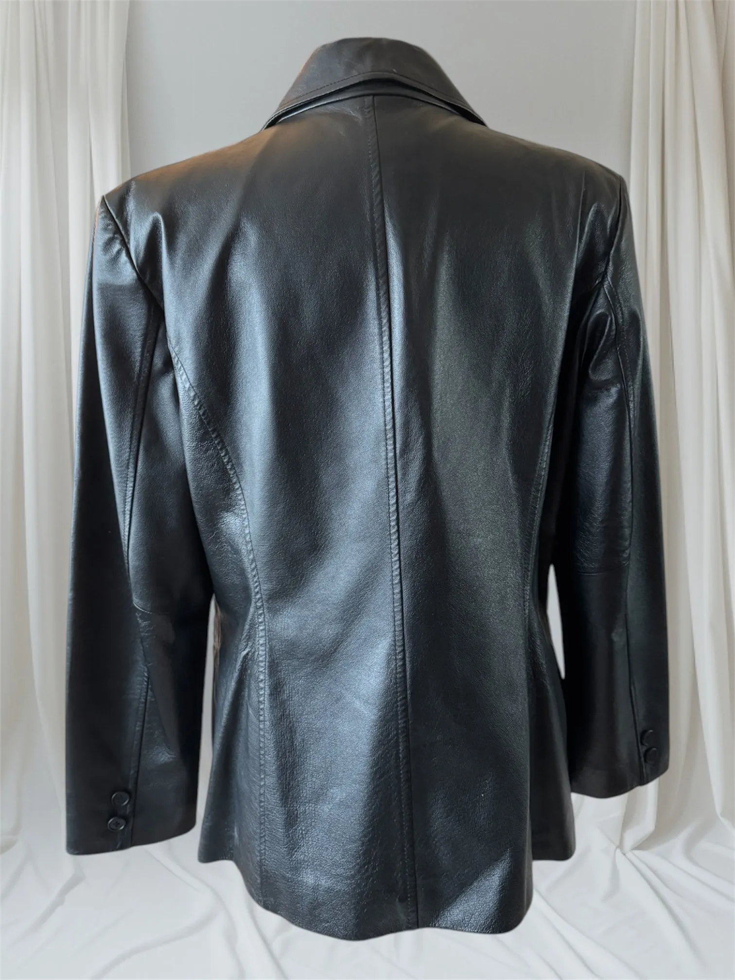 Punk Leather Blazer, Size Large