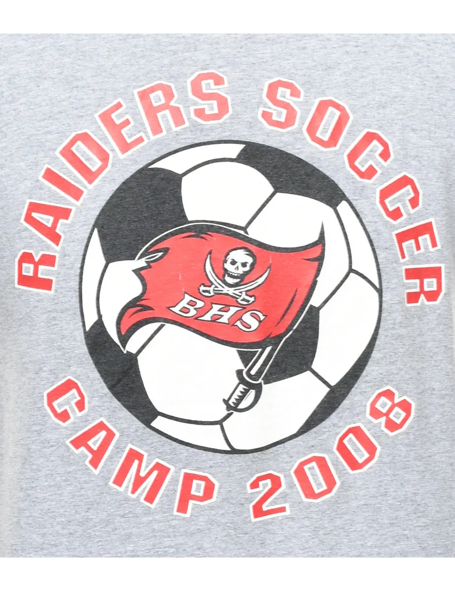 Raiders Soccer Printed T-shirt - M