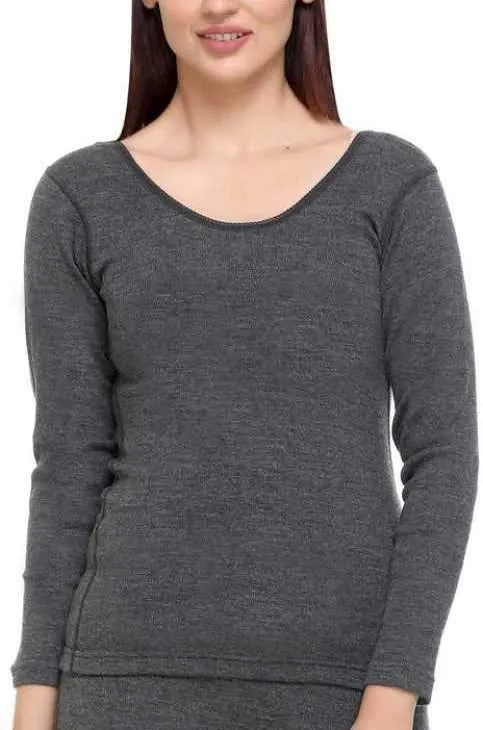 Romano nx Merino Wool Bamboo Thermal Full Sleeves Round Neck for Women